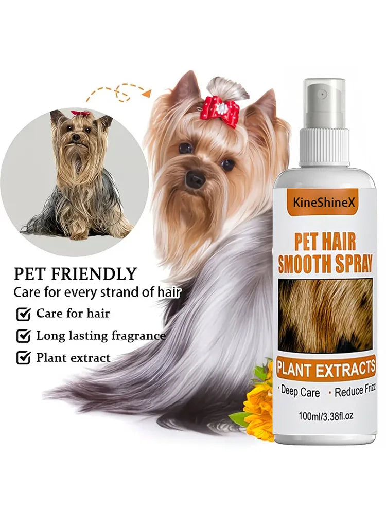 XMSJ 50ml No-Rinse Pet Detangling Spray – Dog & Cat Conditioner Pet Detangling Spray SWANS