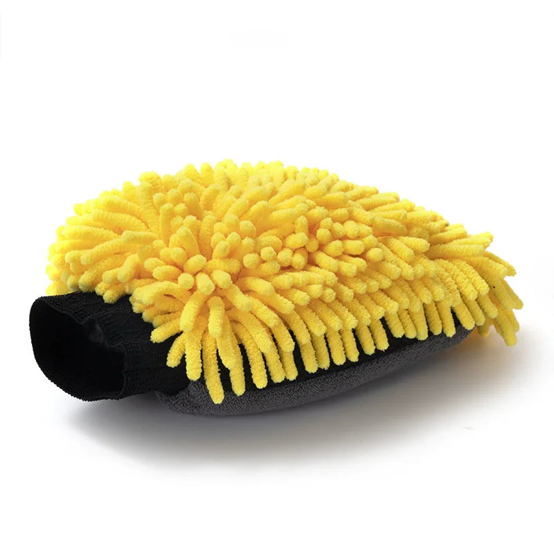 Microfiber Chenille Car Wash Mitt – Waterproof Detailing Glove Car Wash Mitt SWANS B133565 1Pc