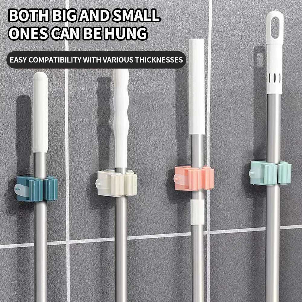 SWANS Suction Cup Mop Hooks No-Drill Wall Holder 1/5/10 Pack Wall Storage Hook SWANS