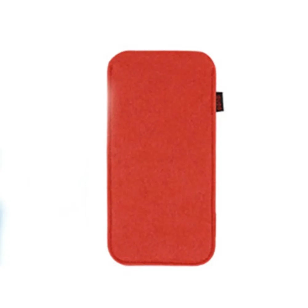 Soft Felt Eyeglasses Bag – Portable Unisex Glasses Pouch Eyeglasses Pouch SWANS Red