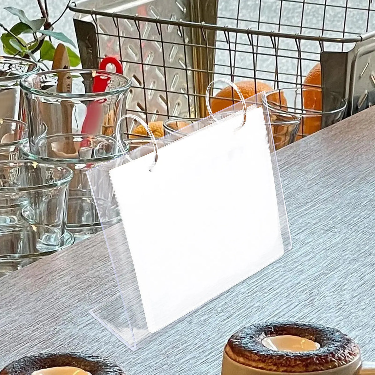 Transparent Acrylic Desktop Photo Album & Display Stand Desktop Photo Album SWANS