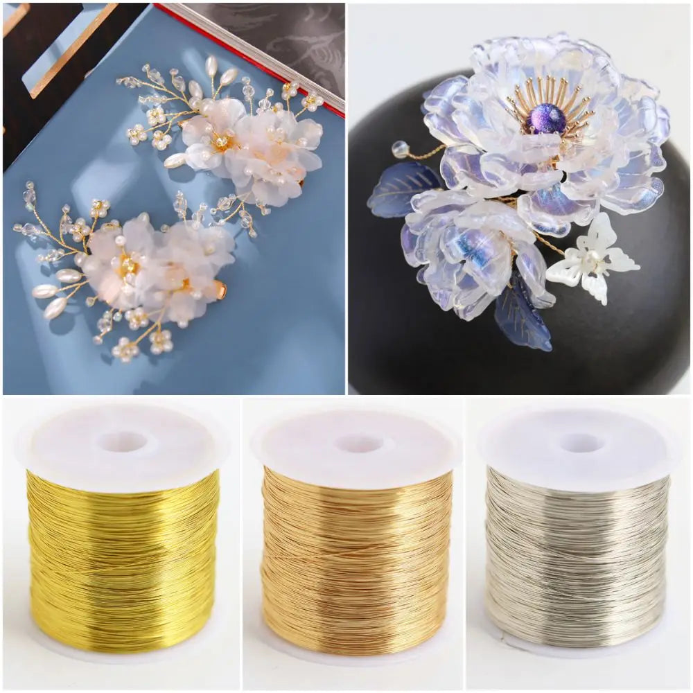 100m Gold Plated Copper Wire – 0.3mm & 0.4mm Jewelry Making Jewelry Making Wire SWANS