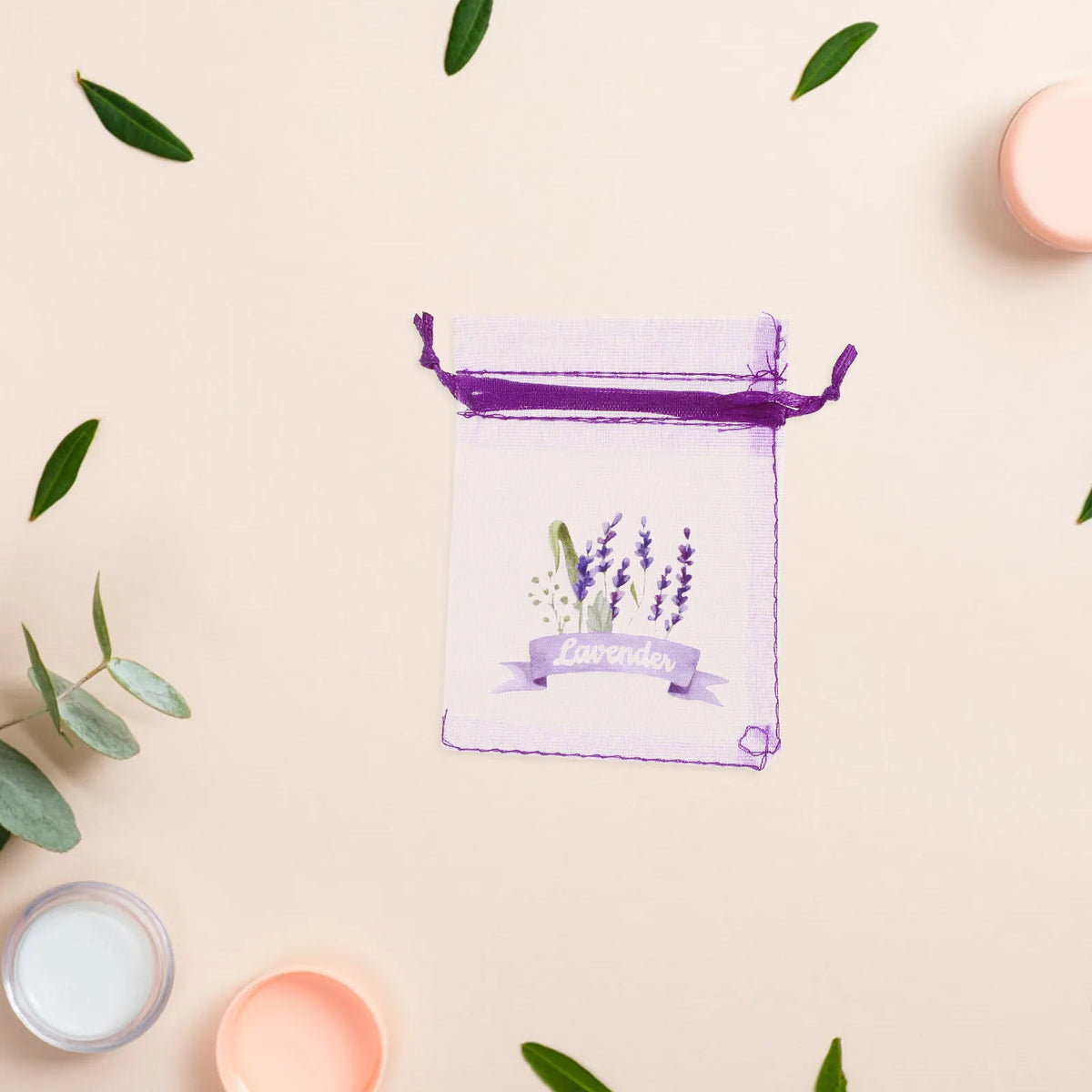 20-Pack Mesh Drawstring Sachet Bags for Lavender & Dried Flowers Mesh Sachet Bags SWANS