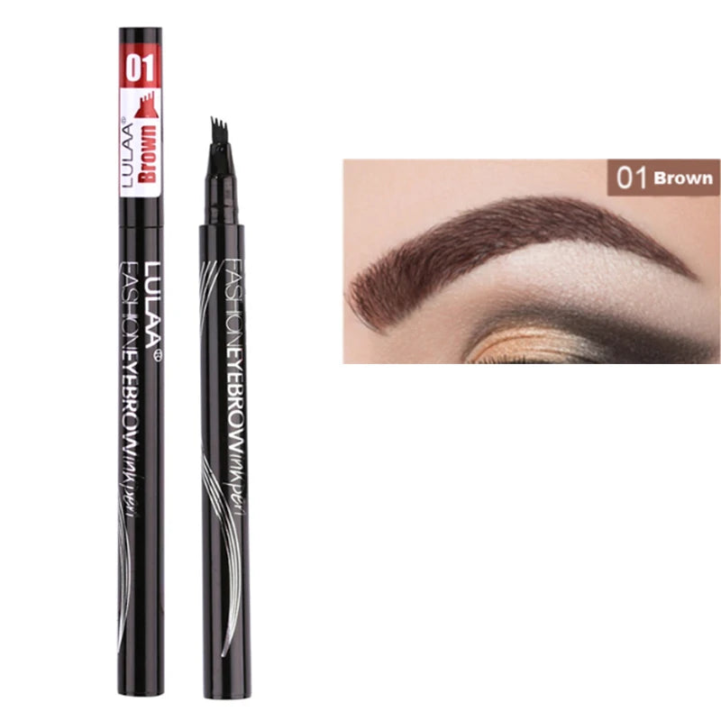 Waterproof Liquid Eyebrow Pencil – Long-Lasting Brow Tint Liquid Eyebrow Pencil SWANS 01 Brown