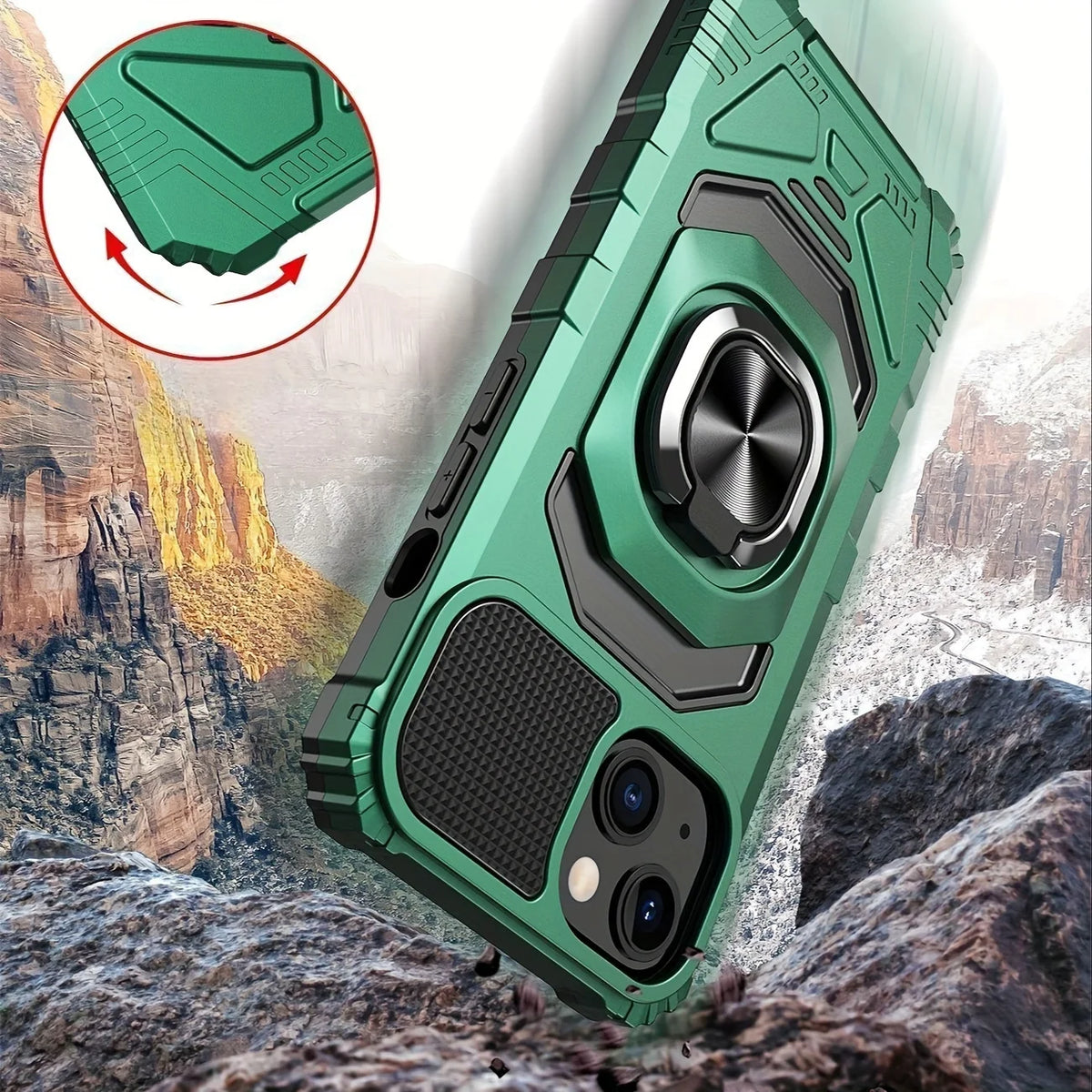 iPhone 15 Pro Max 360° Rotating Stand Case – 2-in-1 Cover Phone Stand Case SWANS