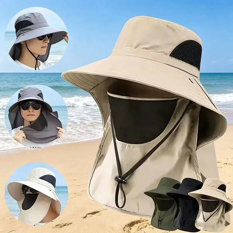SWANS UPF 50+ Outdoor Sun Hat with Neck Flap – Unisex Outdoor Sun Hat SWANS