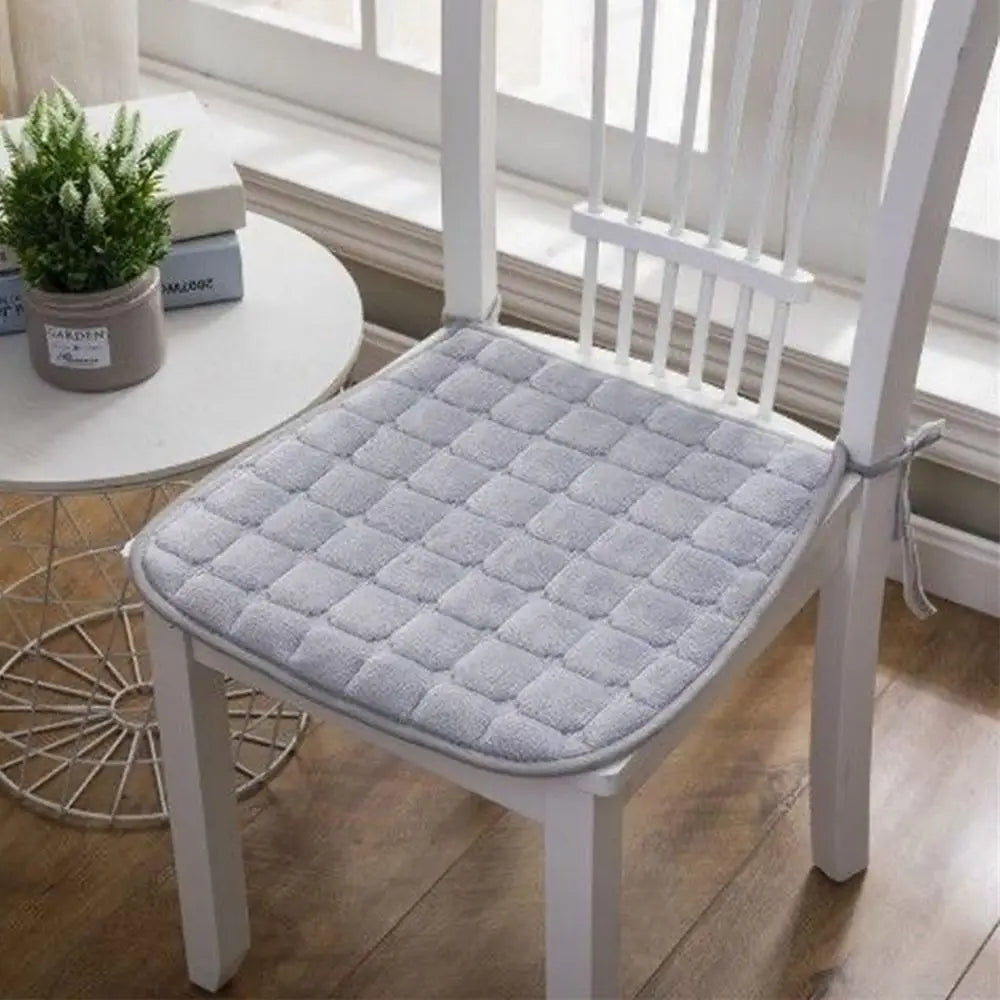 Quilted Chair Seat Cushion Tie Straps – 40x40 & 45x45cm Chair Seat Cushion SWANS