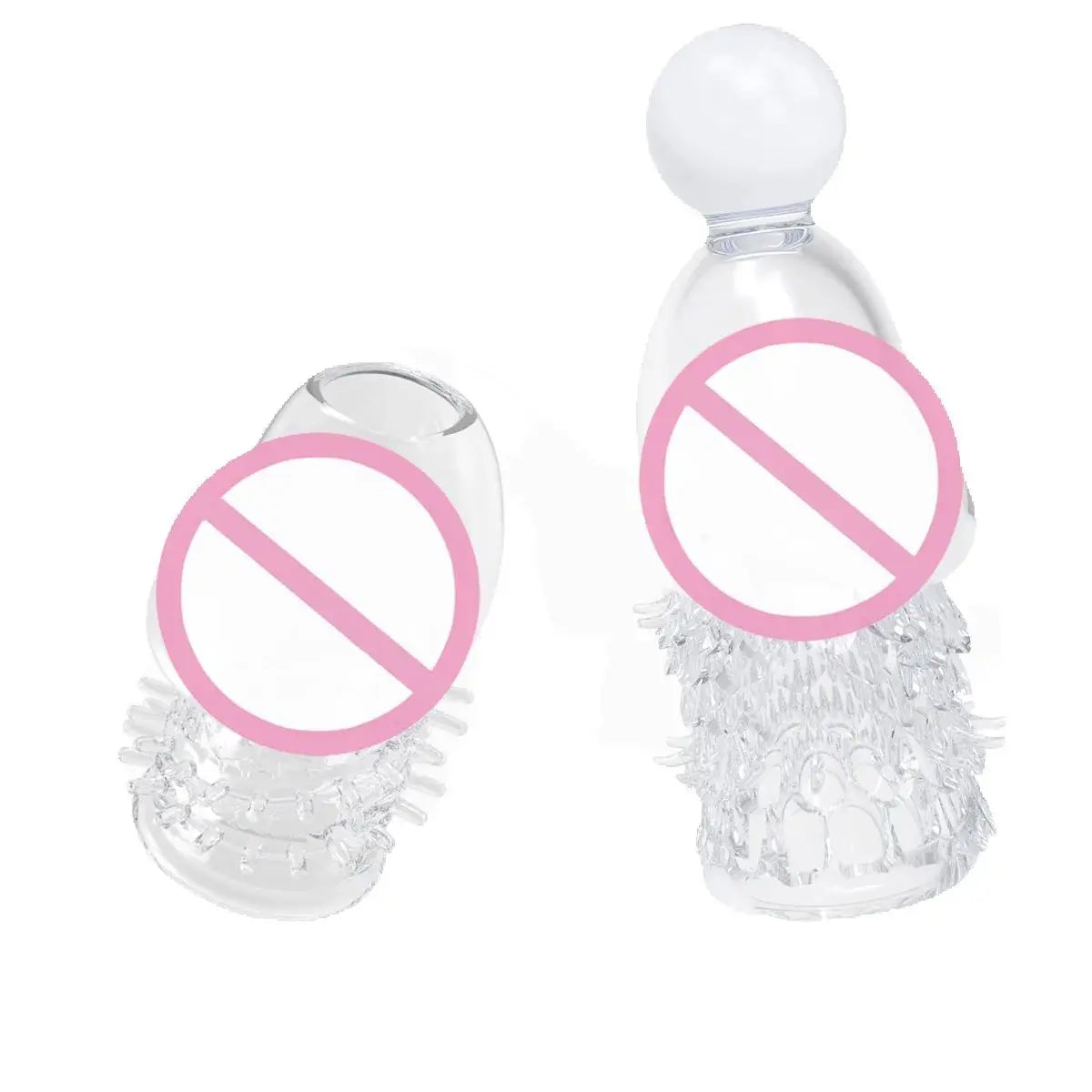 2-Pack Crystal Beaded Pleasure Cuffs – Body-Safe TPE Adult Pleasure Cuffs SWANS ROUZHU