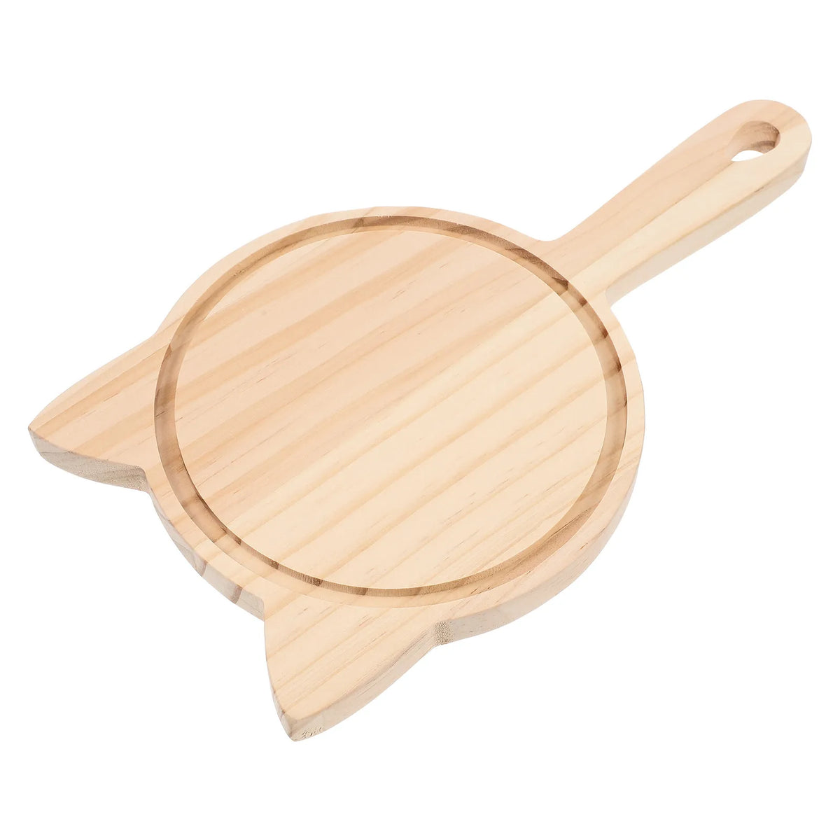 Wood Pizza Paddle Board – Handheld Serving & Cutting Tray Wood Serving Board SWANS