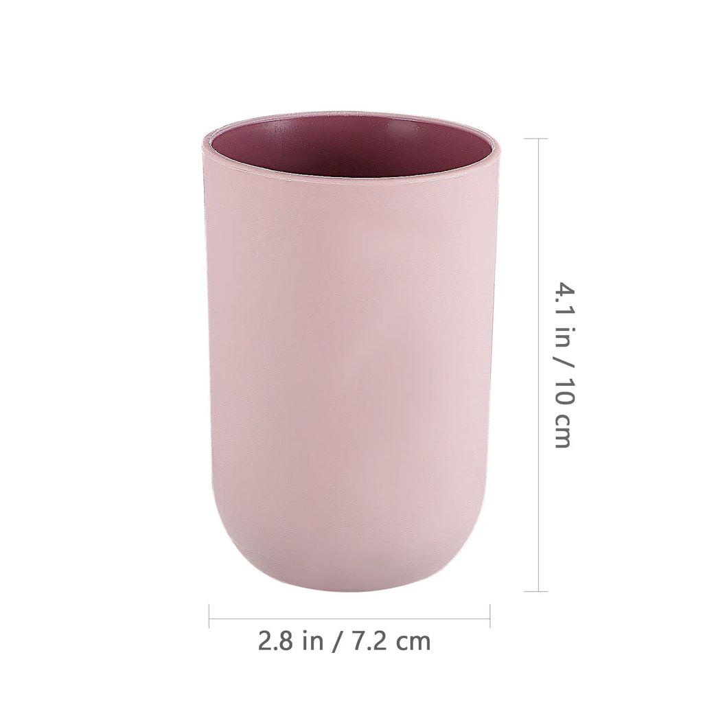 ROSENICE 4-Pack Plastic Bathroom Tumblers – Toothbrush Cups Bathroom Tumbler Set SWANS