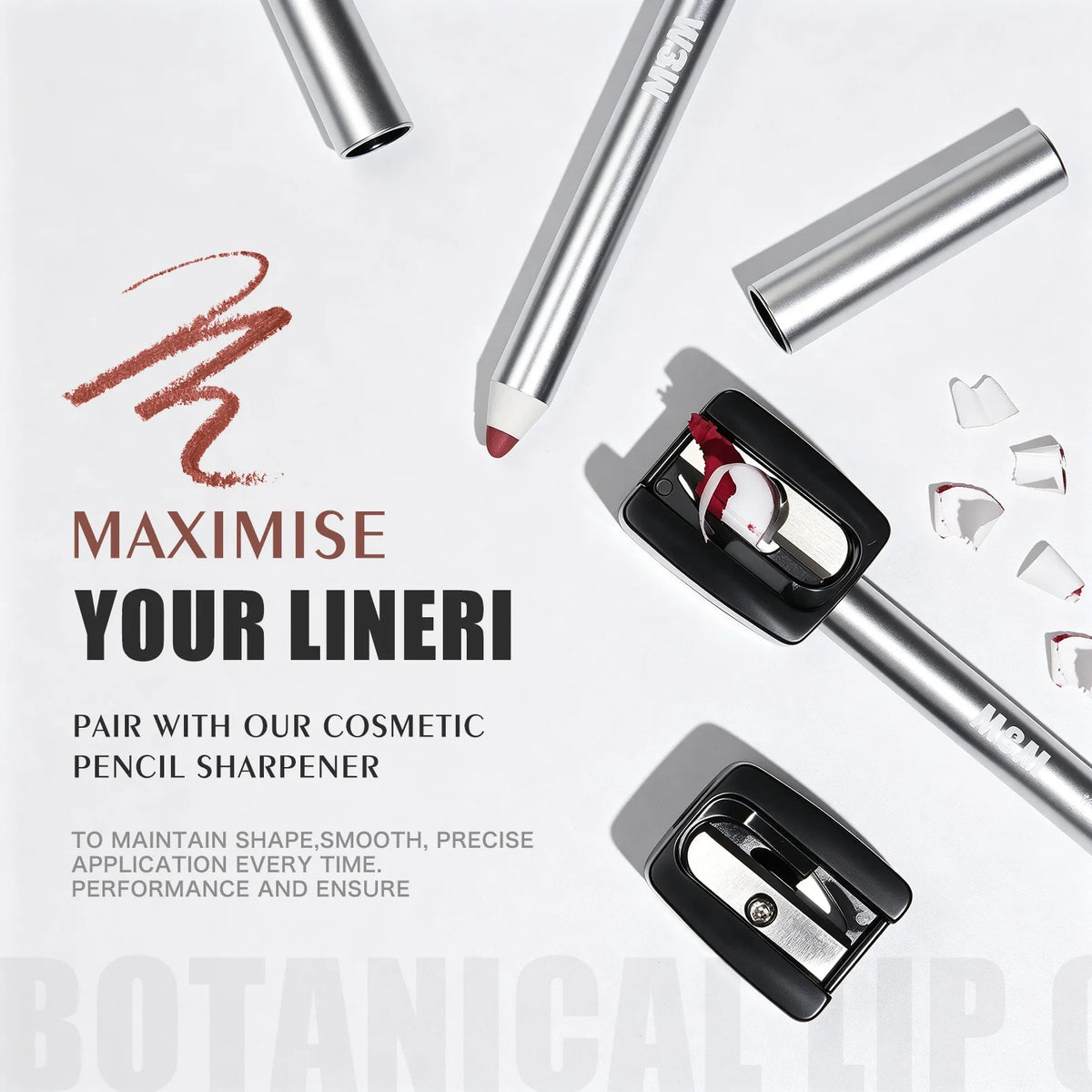 Waterproof Matte Lip Liner Pencil – Smudge-Proof Dual-Use Lip Liner Pencil SWANS