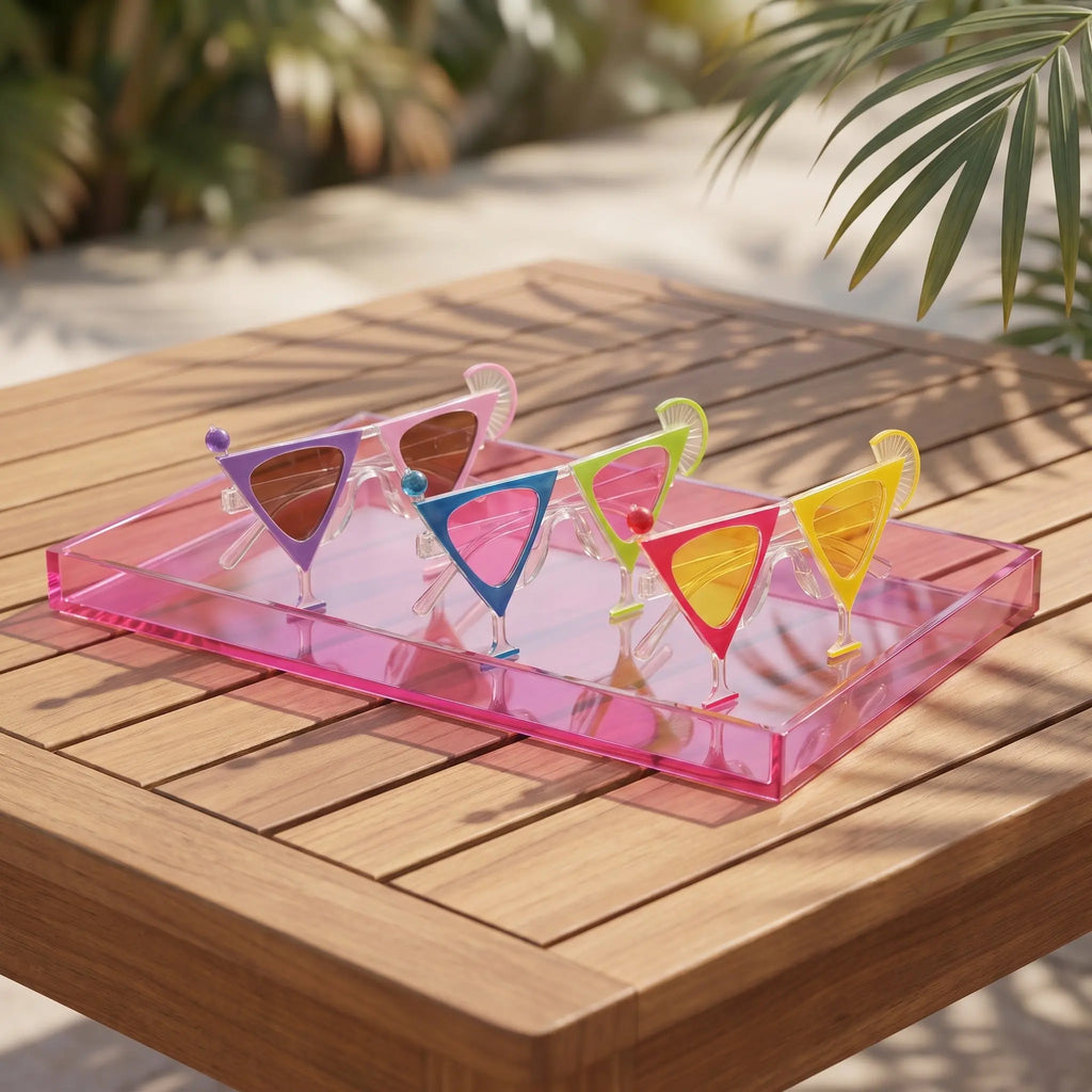 3-Pack Hawaiian Party Novelty Glasses – Tropical Photo Booth Props Novelty Party Glasses SWANS Default Title
