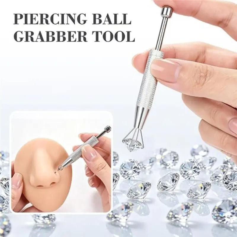 Piercing Bead Grabber Tool Kit – Flat Head Pin & Thread Set Piercing Tool Kit SWANS