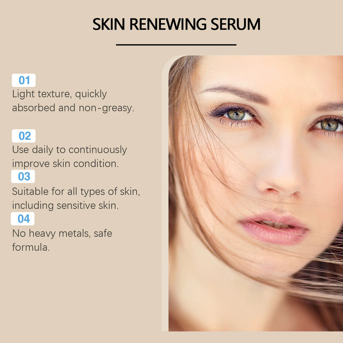 WEST MONTH Facial Rejuvenating Serum – Anti-Aging & Brightening Face Serum SWANS