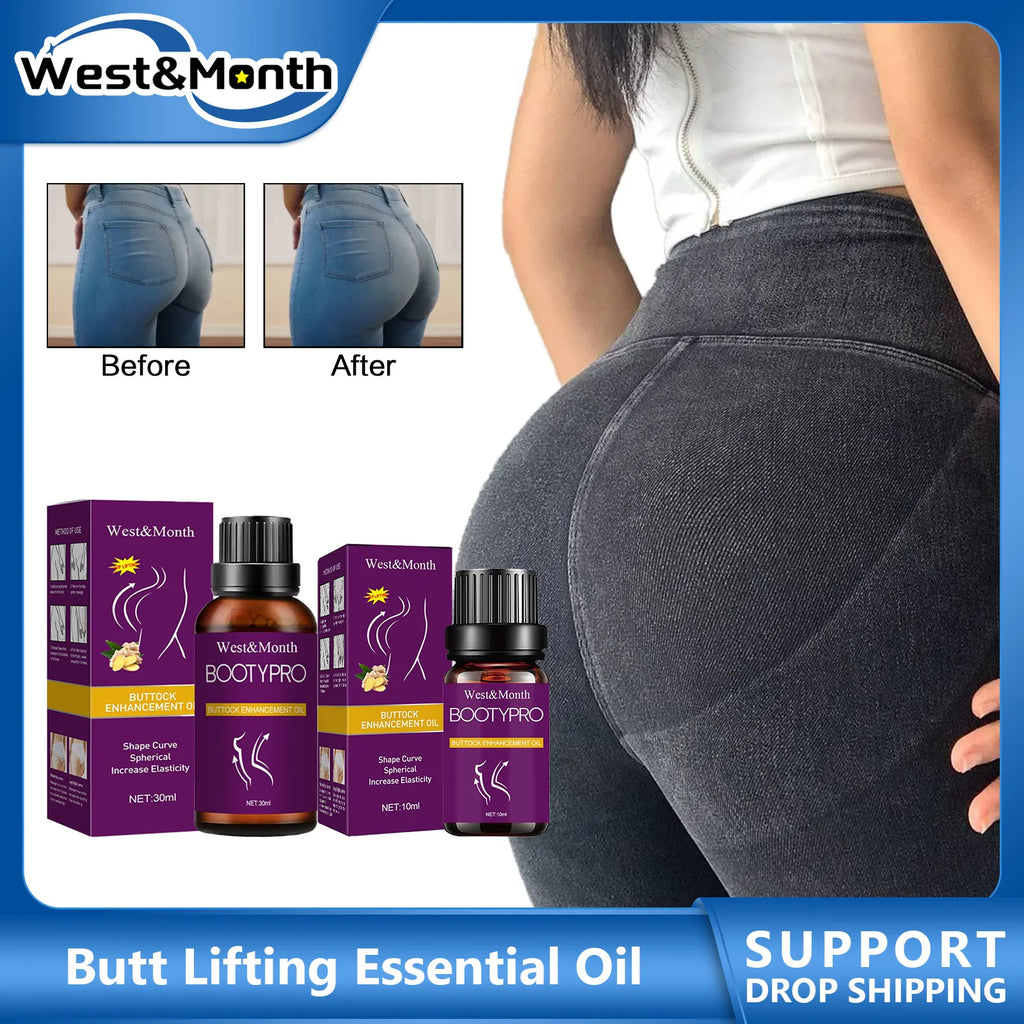 Hip Lifting Firming Massage Oil – Natural Plant Formula Body Massage Oil SWANS