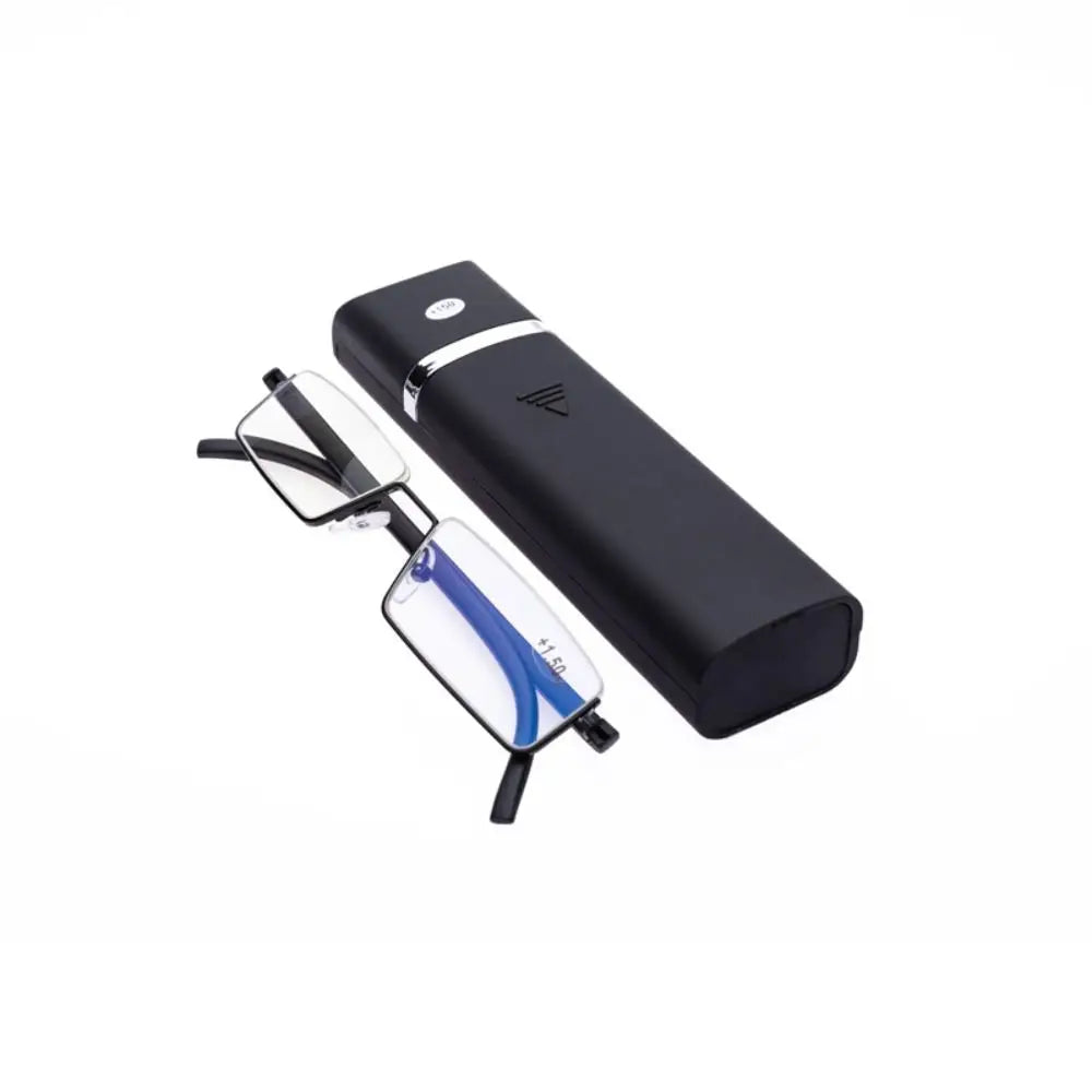 TR90 Blue Light Reading Glasses Square Metal Frame +1.0–+3.5 Reading Glasses SWANS black +100