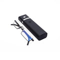 TR90 Blue Light Reading Glasses Square Metal Frame +1.0–+3.5 Reading Glasses SWANS black +100