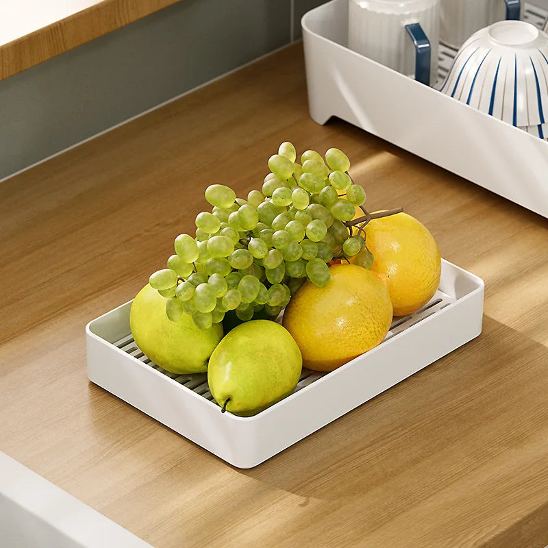 Double Layer Drip Tray – Plastic Drain Rack for Cups & Fruit Dish Drain Rack SWANS
