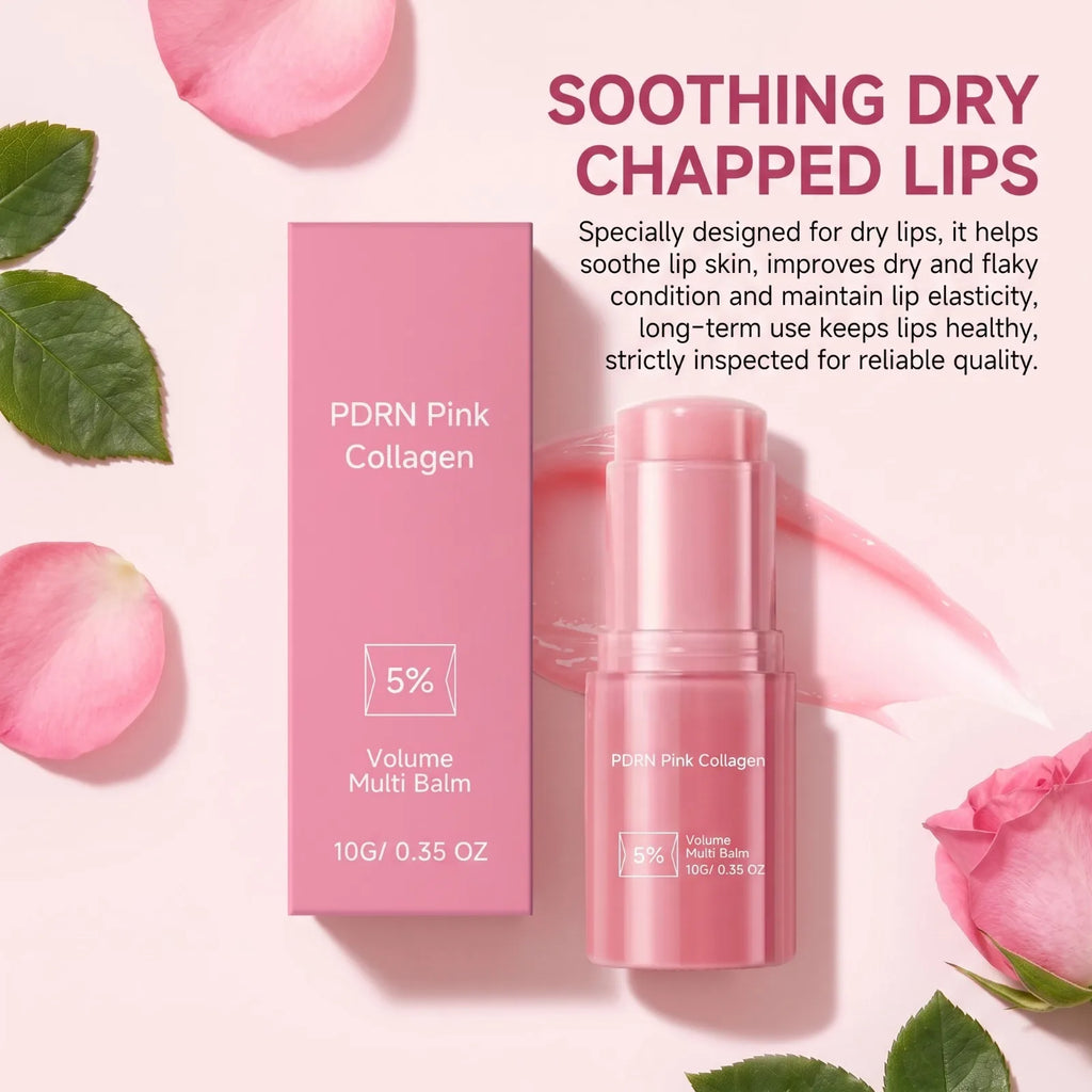 5% PDRN Pink Collagen Multi Balm Stick – Lips, Face & Eye Collagen Balm Stick SWANS