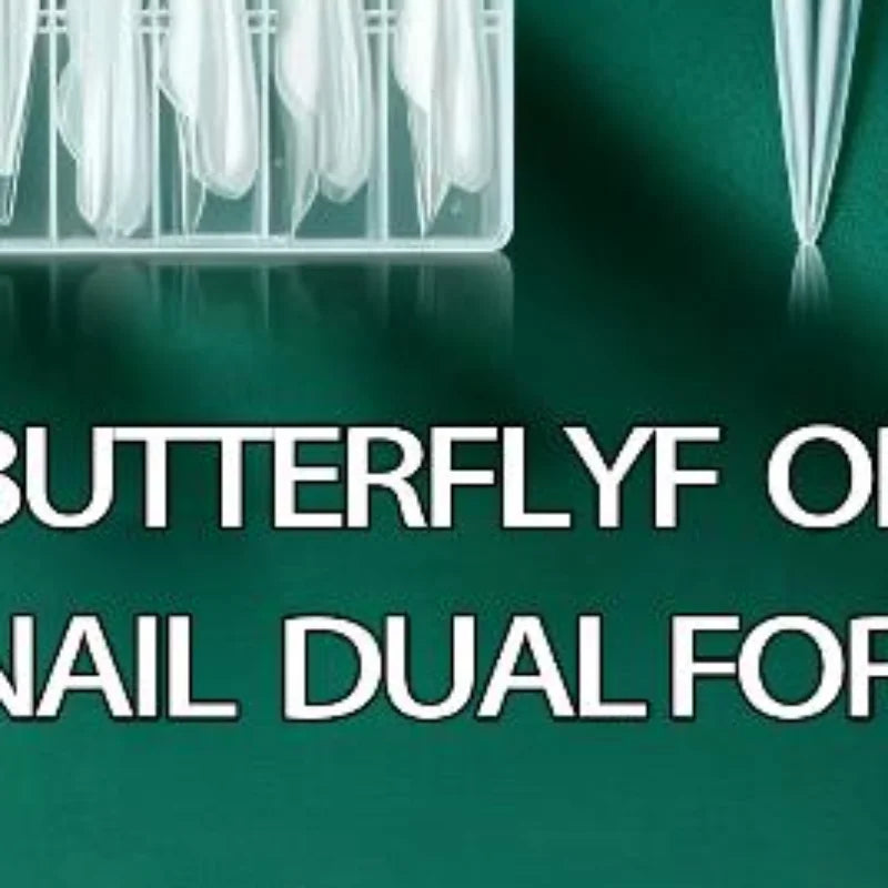 Butterfly Nail Dual Forms 150pcs – Gel Extension Molds DIY Nail Extension Molds SWANS