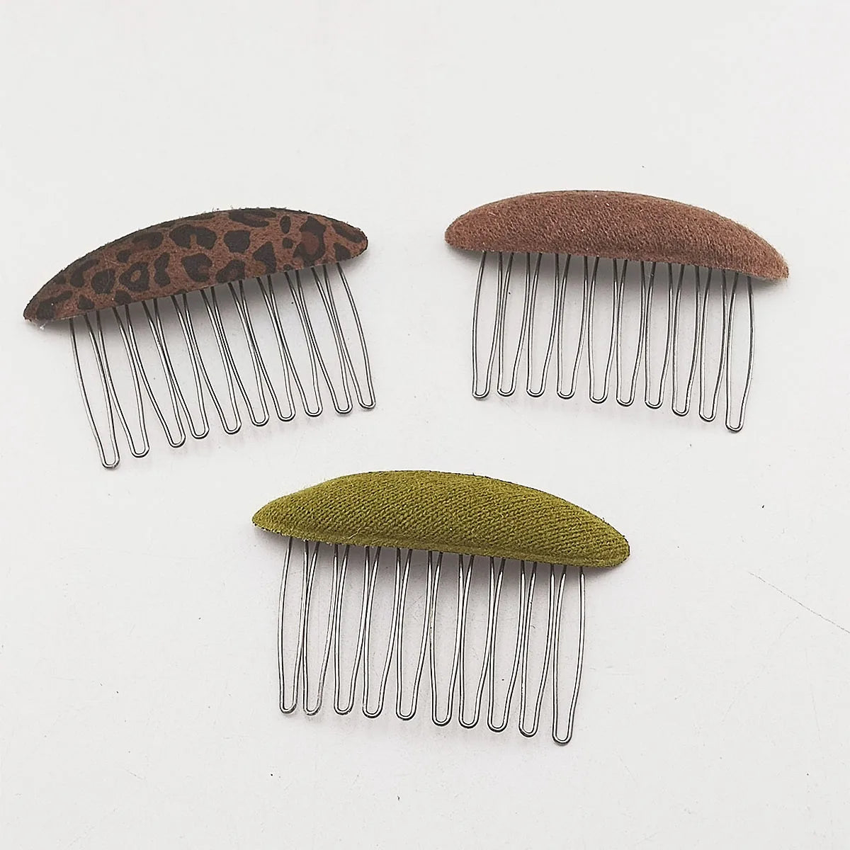 SWANS Oval Plush Hair Comb Side Clip – Vintage Women's Style Hair Comb Clip SWANS