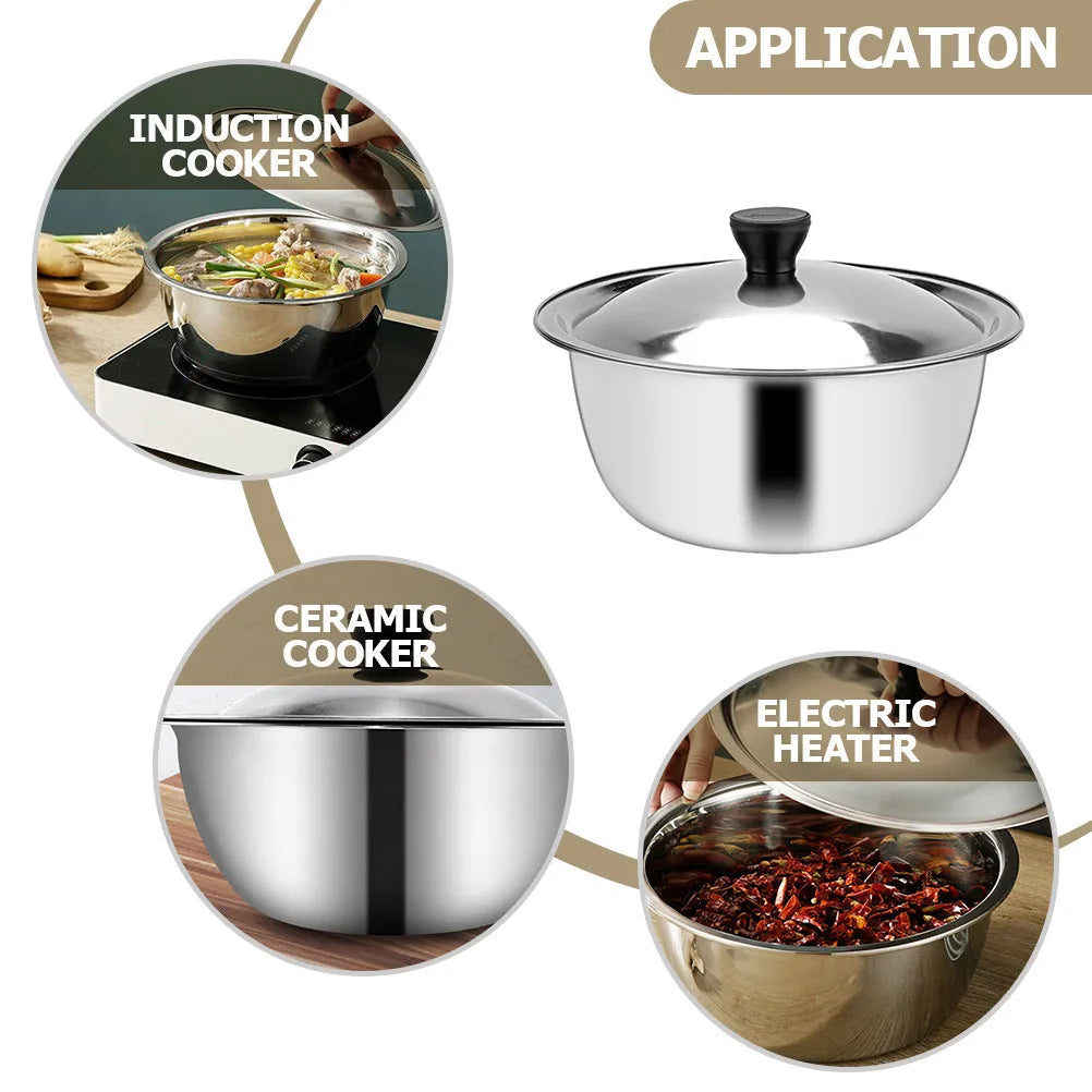 SWANS Deep Stainless Steel Mixing Bowl – Multi-Function Kitchen Basin Mixing Bowl SWANS