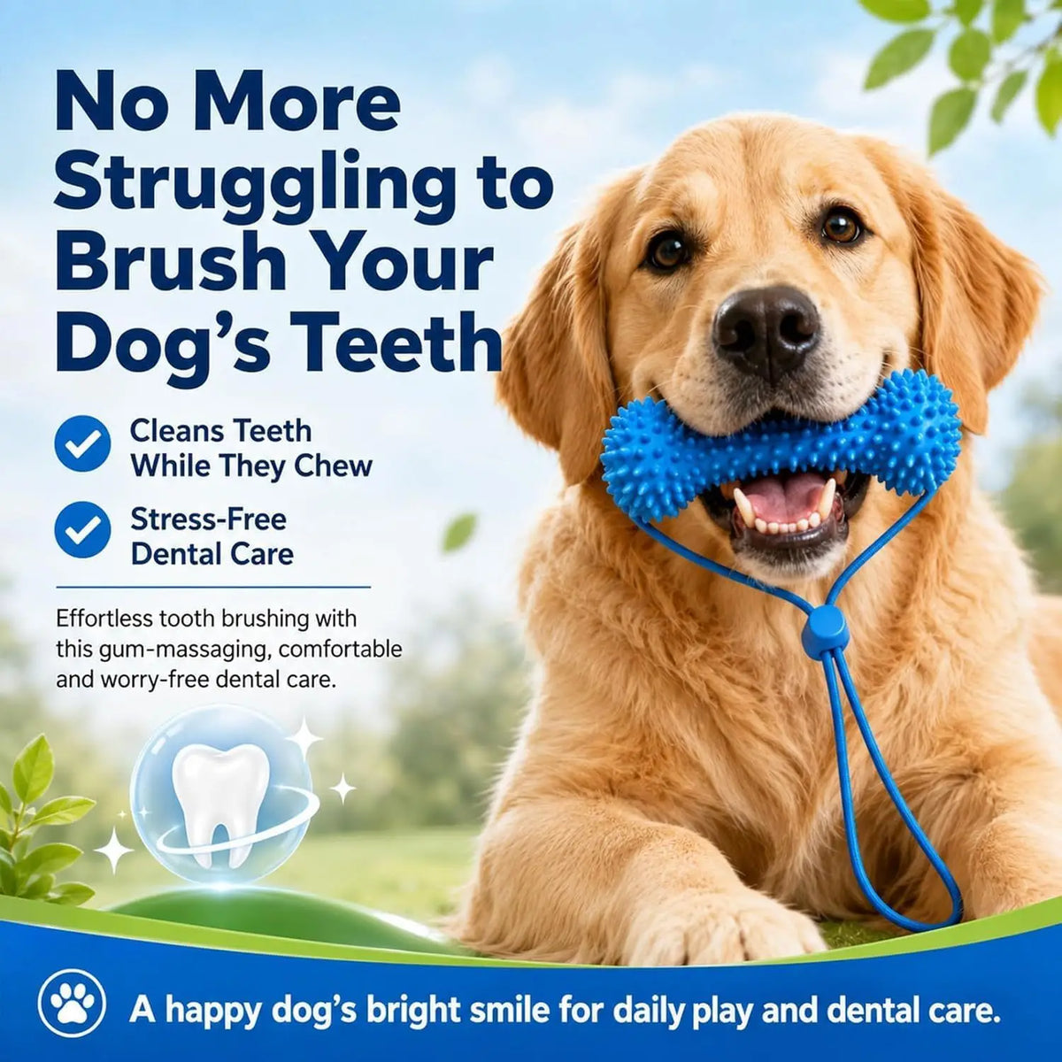 SWANS TPR Dog Chew Toy with Rope – Dental Stick 1/2 Pack Dog Chew Toy SWANS