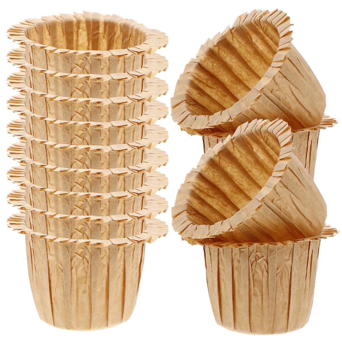 30-Pack Golden Cupcake Liners – Elegant Paper Baking Cups Cupcake Liners SWANS