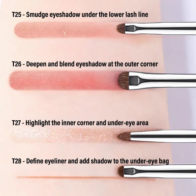 Precision Eye Detail Makeup Brushes – Shadow, Liner & Highlight Eye Makeup Brush SWANS