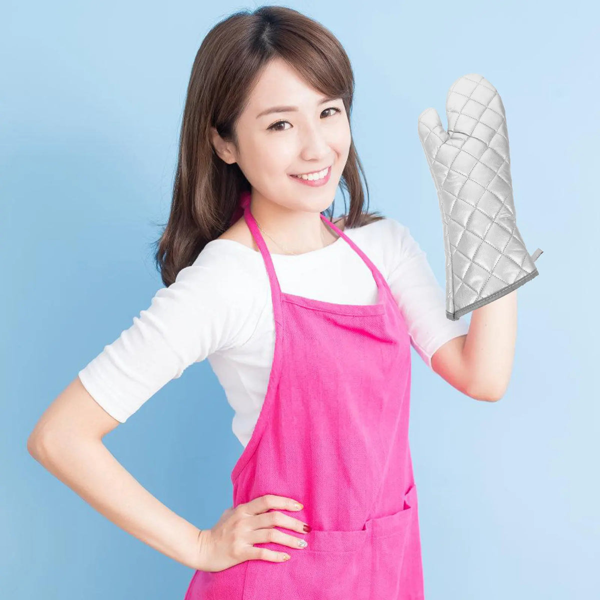 2-Pack Heat Resistant Oven Mitts – Insulated Baking Gloves Oven Mitts SWANS