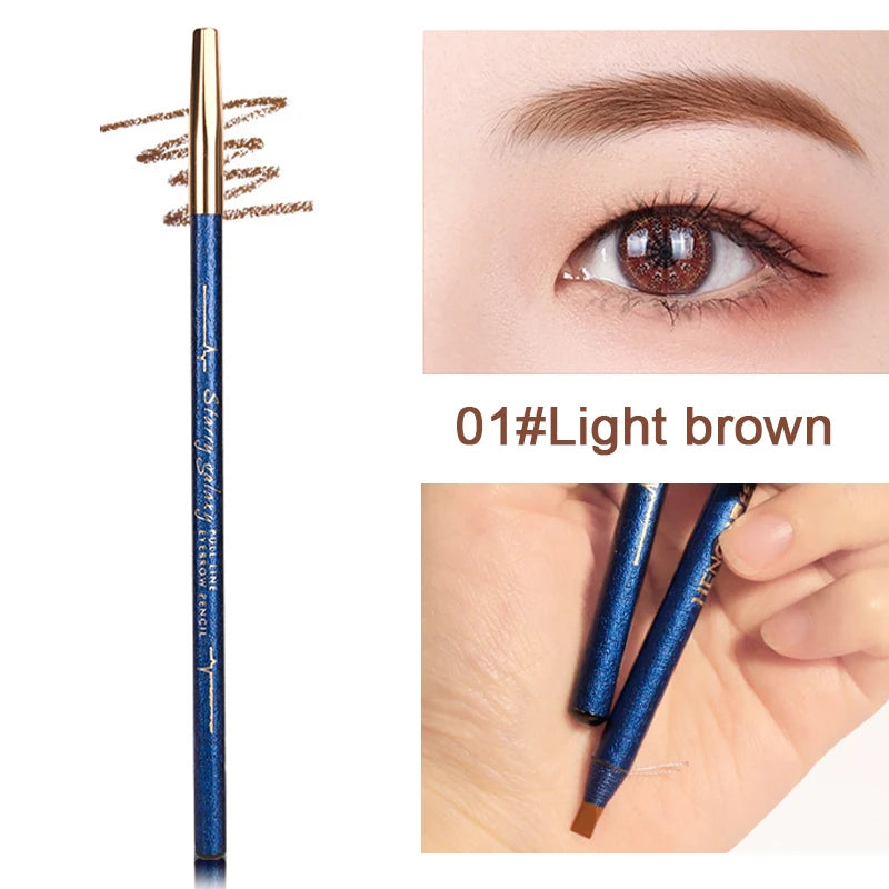 Waterproof Eyebrow Pencil – Natural Long-Lasting Brow Tint Eyebrow Pencil SWANS 01Light Brown