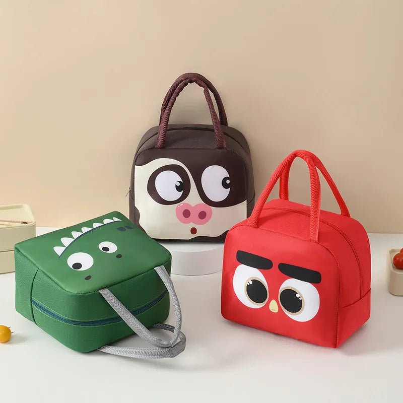 Kids Insulated Cartoon Lunch Bag – Thermal Oxford Lunchbox Kids Thermal Lunch Bag SWANS