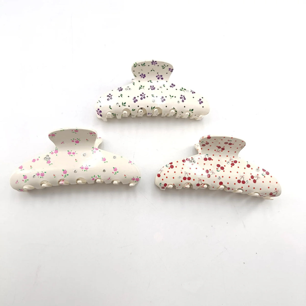Large 11CM Floral Hair Claw Clip – Colorful Acetate Shark Clip Hair Claw Clip SWANS