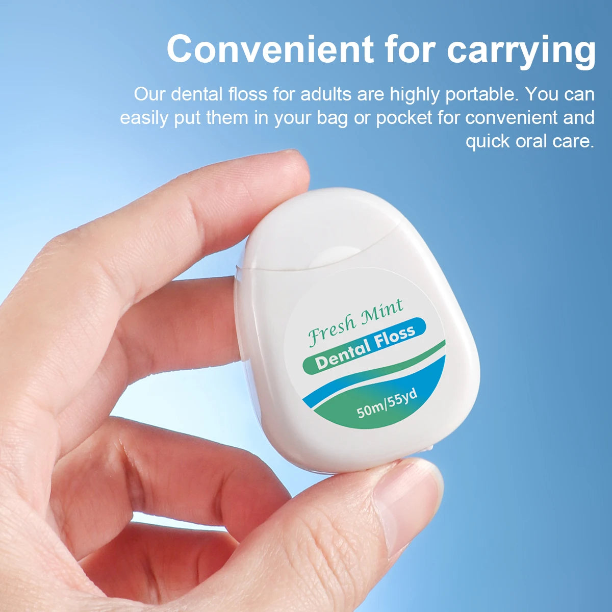SWANS Mint Dental Floss Roll 50M | 3, 6 & 12 Pack Dental Floss Roll SWANS