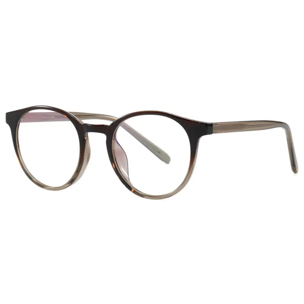Women's Retro Round TR90 Fashion Eyeglasses Transparent Frame Fashion Eyeglasses SWANS