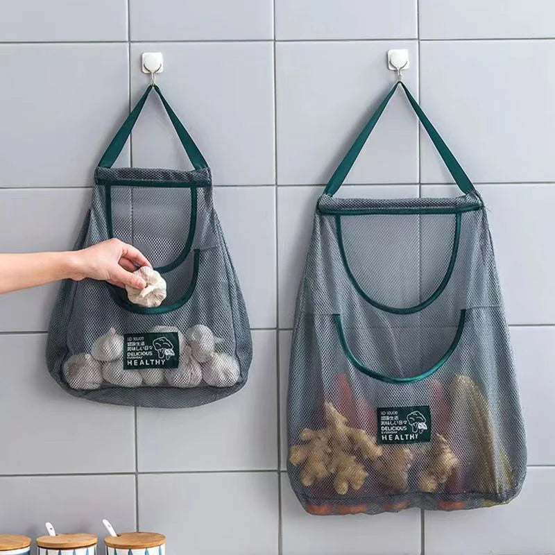 Wall-Mounted Mesh Bag Dispenser & Garbage Bag Holder Bag Dispenser Organizer SWANS