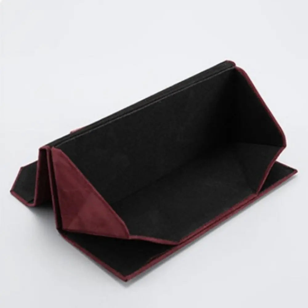 Velvet Folding Glasses Case – Magnetic Sunglasses Box Unisex Eyewear Case SWANS
