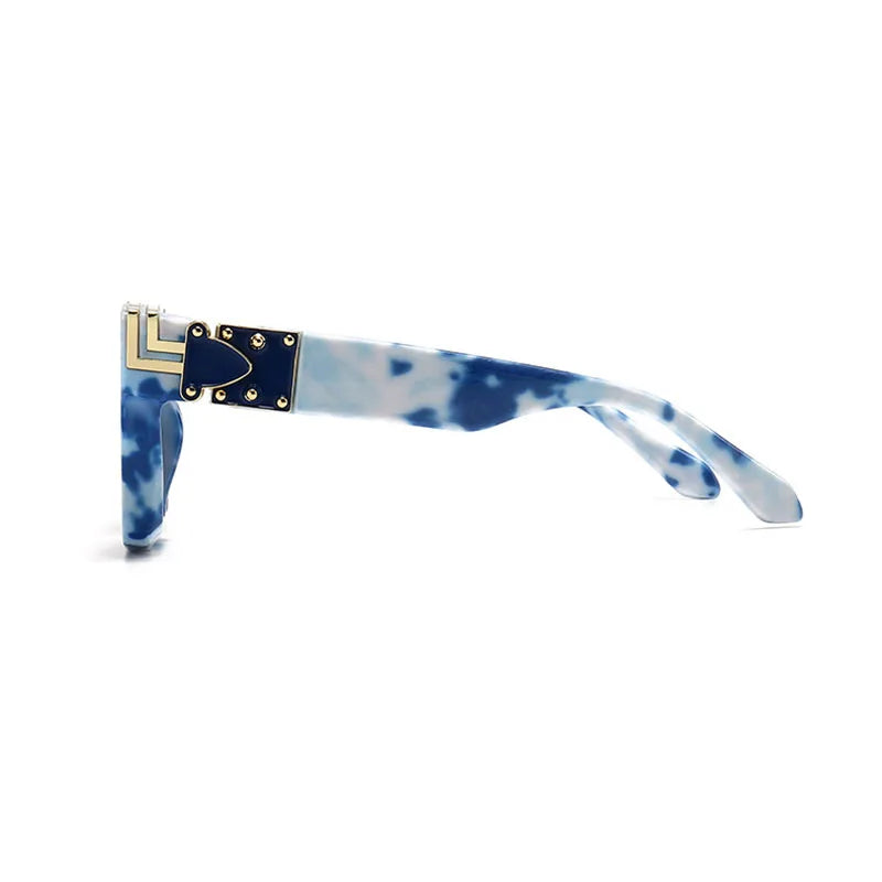 TOYEARN Oversized Square Sunglasses UV400 Mirror Shield Fashion Sunglasses SWANS