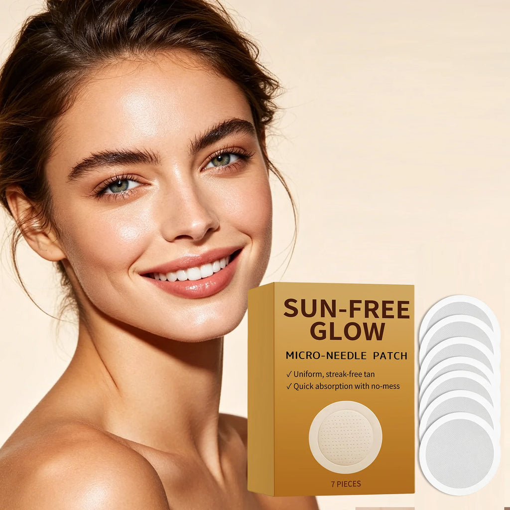 Micro-Needle Facial Self-Tanning Patch – Sun-Free Glow 7pc Self-Tanning Patch SWANS