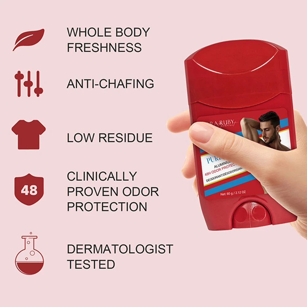 Men's Deodorant Stick – 5 Scents, Long-Lasting Freshness 60g Men's Deodorant Stick SWANS