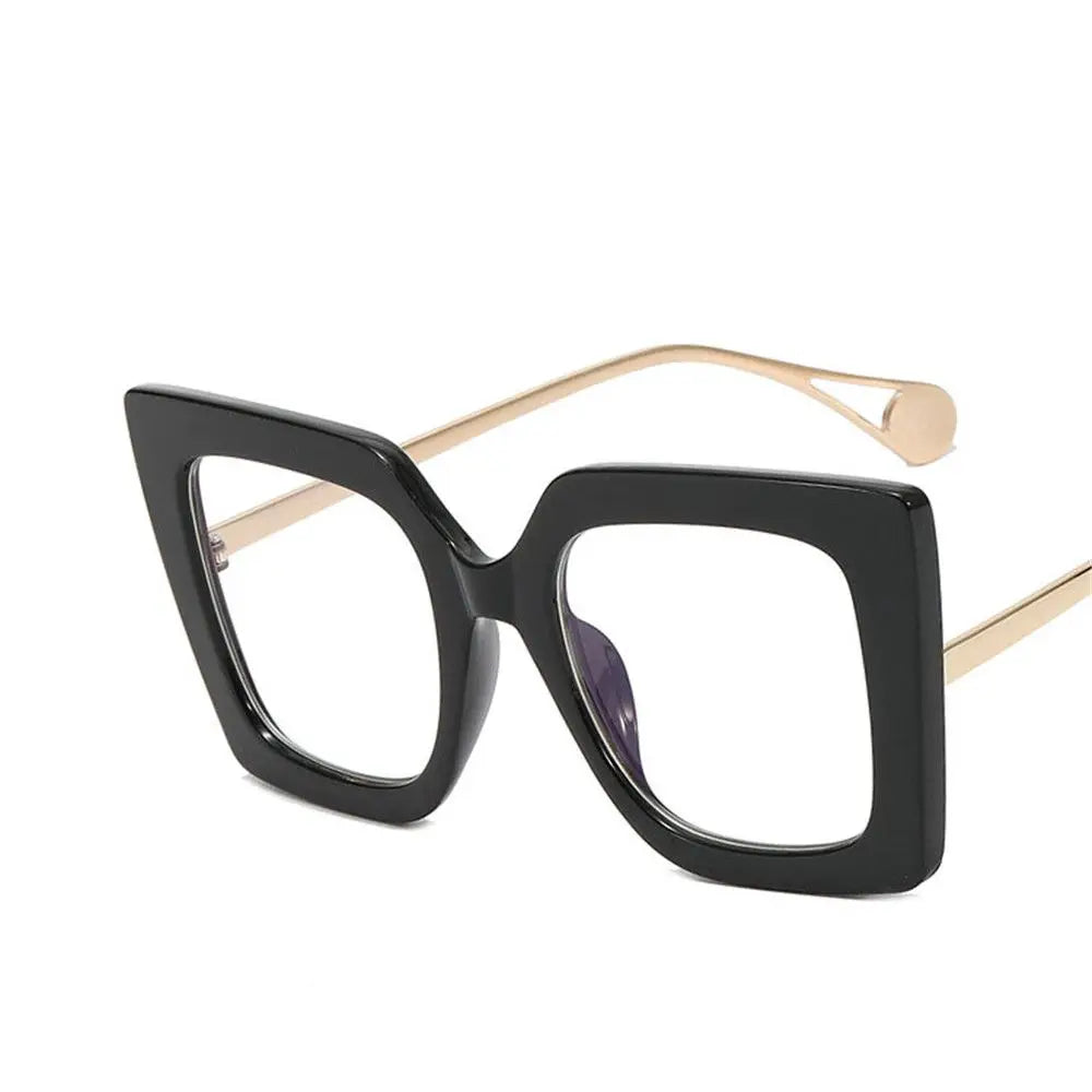 Vintage Oversized Square Eyeglasses Anti-Blue Light Frames Eyeglasses Frames SWANS 9