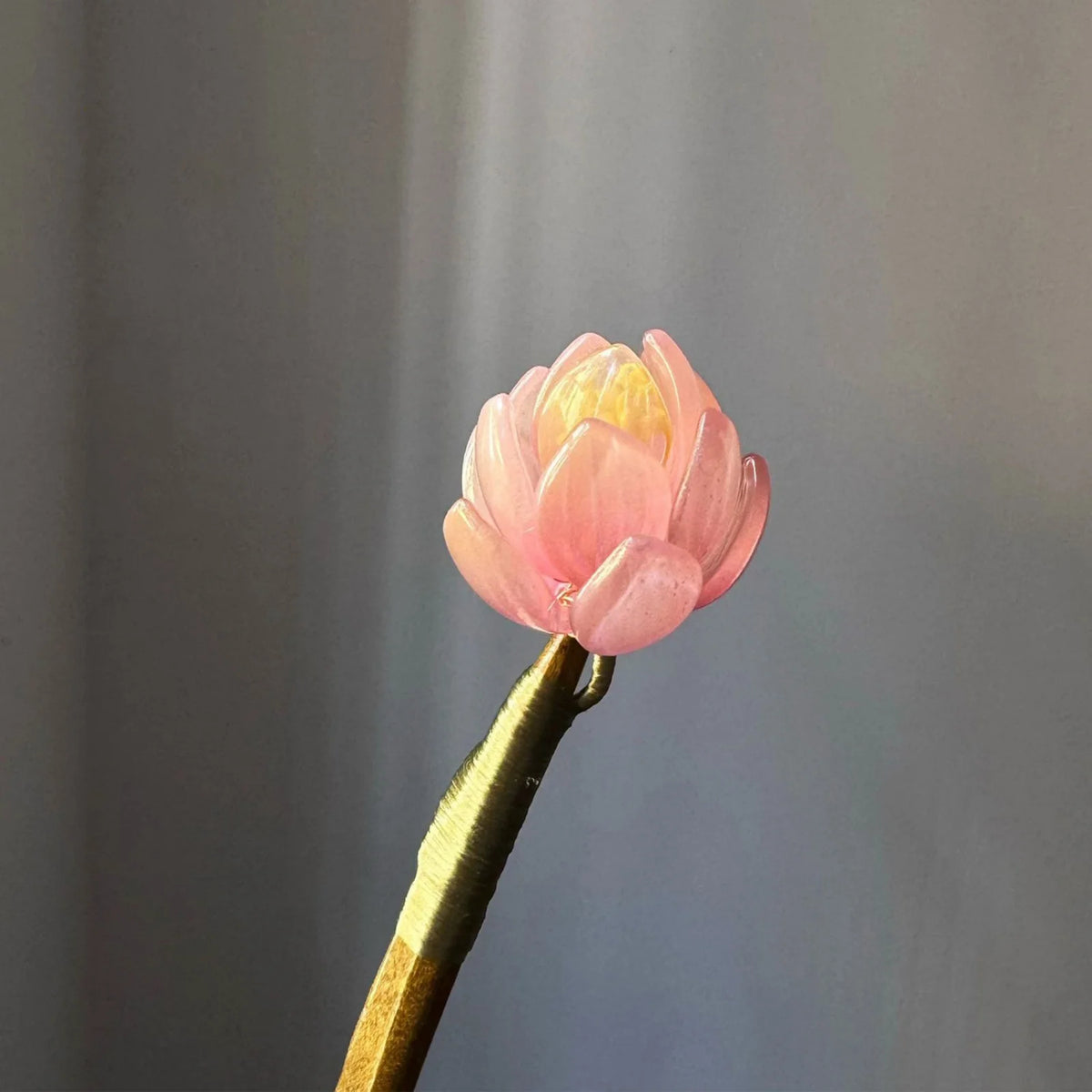 Vintage Chinese Lotus Hair Stick for Women – Pink Flower Hair Stick SWANS