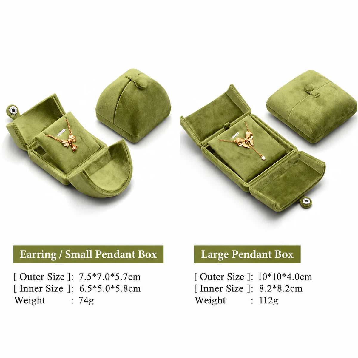 Velvet Jewelry Box – Hot Stamping Gift Box for Rings & Necklaces Velvet Jewelry Box SWANS