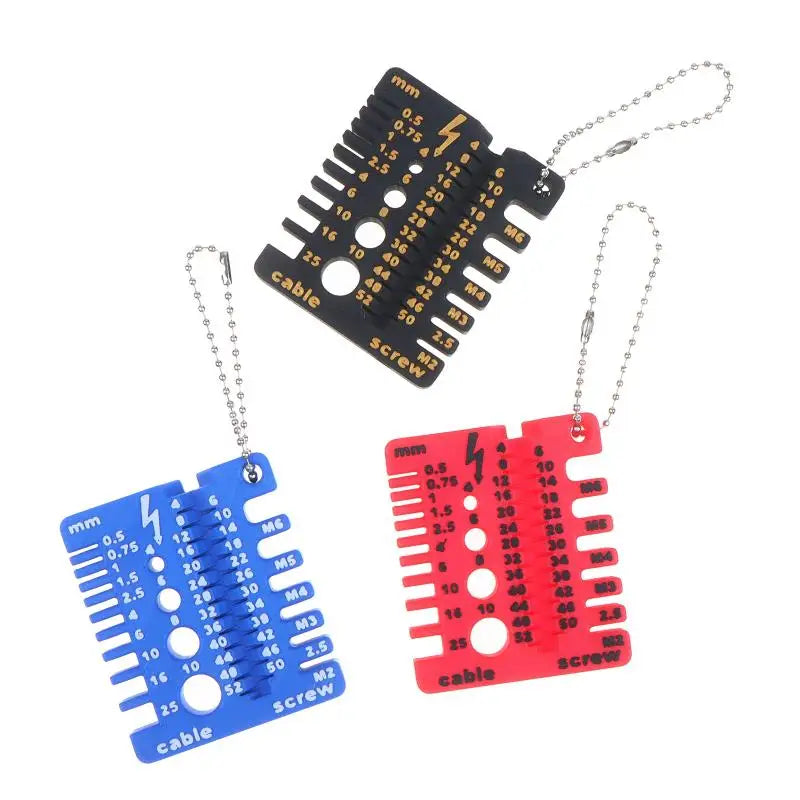 M1–M10 Metric Thread Gauge – Screw & Nut Size Checker Thread Gauge Tool SWANS
