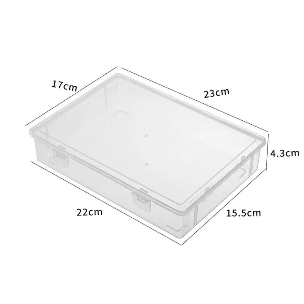 Large Transparent Storage Box with Lid – Dustproof Organizer Storage Organizer Box SWANS A4