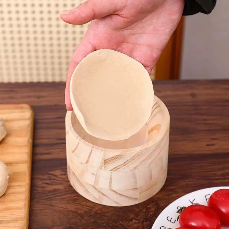 Wood Dumpling Maker Press Tool – Dough Skin Wrapper Mold Set Dumpling Press Tool SWANS