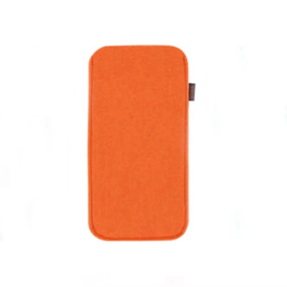 Soft Felt Eyeglasses Bag – Portable Unisex Glasses Pouch Eyeglasses Pouch SWANS Orange