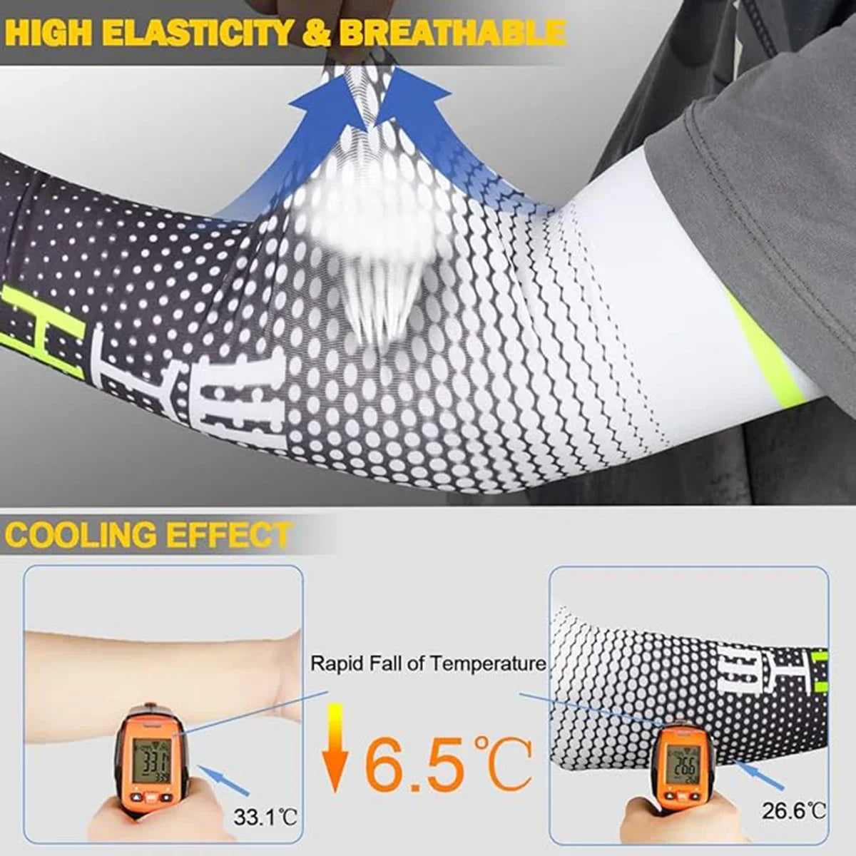 SWANS UPF 50+ Ice Silk Arm Sleeves – UV Cooling Cycling UV Arm Sleeves SWANS