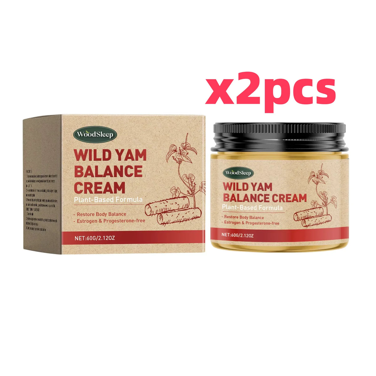 Wild Yam Cream – Hormone Balancing Moisturizer for Women 60g Body Moisturizer Cream SWANS 120g boxed