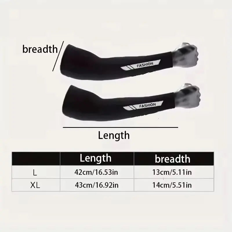 UPF 50+ Ice Silk Arm Sleeves – UV Cooling for Cycling & Outdoors UV Arm Sleeves SWANS